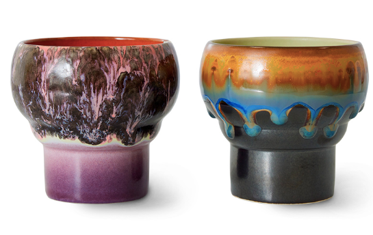 70s ceramics: lungo mugs, merge
